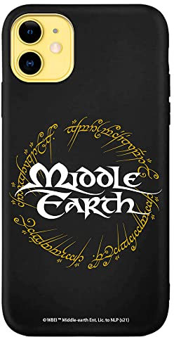 Personalaizer Schutzhülle für iPhone 11, Motiv LOTR Middle Earth Ring, Schwarz