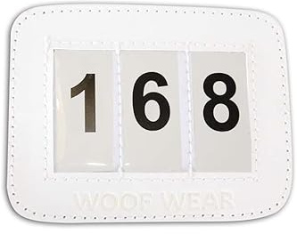 Woof Wear Bridle Number Holder - White
