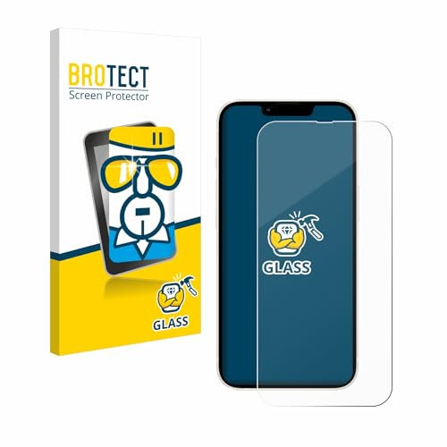 brotect Tempered Glass Screen Protector compatible with Apple iPhone 13/13 Pro 9H