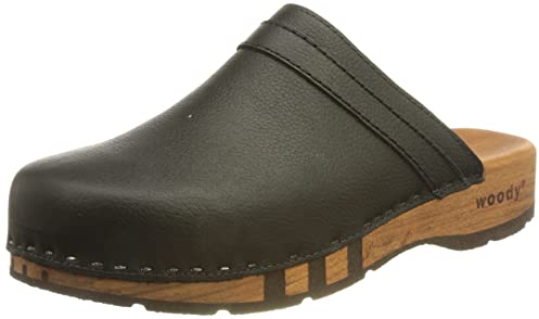woody Herren Harry Holzschuh, schwarz, 48 EU