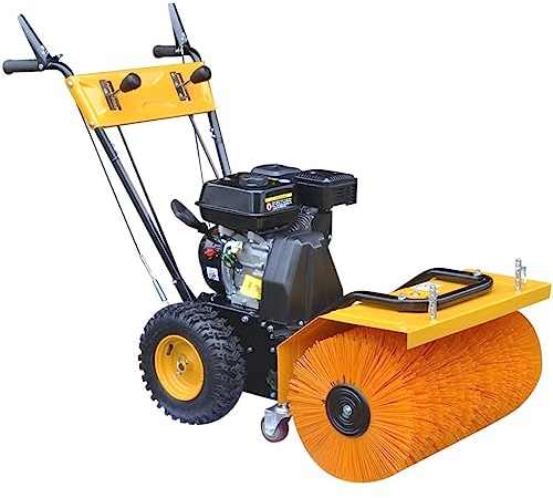 vidaXL Benzin-Kehrmaschine Multifunktional 6,5 PS, Reinigungsmaschine, Benzin Kehrmaschine, Schiebekehrmaschine, Schneekehrmaschine