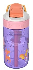 Kambukka Bouteille d'eau pour enfants (400 ml) – Anti-fuite – Sans BPA – Résistante aux chocs – Passe au lave-vaisselle – Bouteille d'eau étanche pour enfants – Modèle LAGOON Fairy Wood