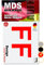 MDS Brand 5cm Design Buchstaben Aufkleber A-Z Selbstklebende Klebebuchstaben | Wetterfest Alphabet zum Aufkleben für Briefkasten, Auto, Boot, Vinyl Buchstaben für Außen & Innen (Rot, F)