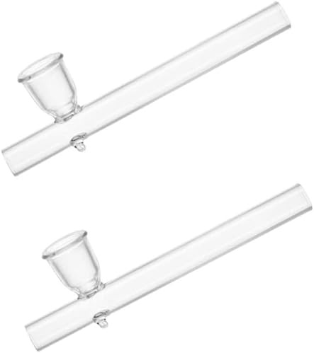 2 Pack Premium Glass Smoking Bong/Pipe - AC2 Pipe| 4 (10cm) Handcrafted Portable Tobacco Smoking Pipe with Honeycomb Perc - Trending Durable Design for Smooth Hits by Swiss+