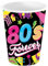 FIESTAS GUIRCA | 6 Gobelets Jetables des Années 80 (240 ml) (9 cm) - Décoration de Table pour Fêtes Rétro - Idéal pour Célébrations d'Été et Événements - Multicolore