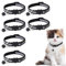 Guittly Katzenhalsband 3 Stück Reflektierend Katzenhalsbänder, Schwarz Verstellbar Katzen Halsbänder mit Glocke und Sicherheitsverschluss für Kitten, Kleine Katze (Schwarz, 6Stück)