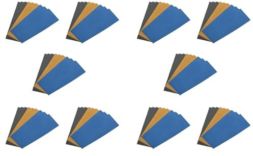 GUIJIALY 90 Stücke 3000 5000 7000 Hohe Körnung Nasses und Trockenes Schleif Papier Sortiment Trocken Bau Schleif Papier 9 x 3,6 für Auto Lack Auto Körper Auto Polieren