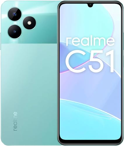 realme C51 Smartphone 6+256 GB,50MP Primary AI Camera, 33W SUPERVOOC Charge, 6.74 inch 90Hz Display, 5000mAh Massive Battery, NFC, Mint Green