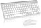 cimetech Wireless Keyboard and Mouse Combo, Compact Full Size Wireless Keyboard and Mouse Set 2.4G Ultra-Thin Sleek Design for Windows, Computer, Desktop, PC, Notebook, Laptop (Argento)