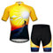 Herren-Radtrikot, Set-Fahrradbekleidung, Sommer-Kurzarm-Fahrradbekleidung, XL