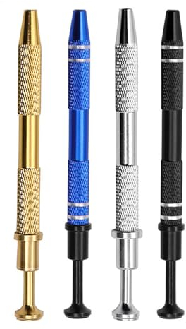 4 Stück Piercing Zange für Kug-eln Piercing Zange Piercing Kug-el Zange 12cm Schmuck Werk-zeug Pick Up Mit 4 Klauen Kleinteile-Greifer Schmuck Perlen für Schmuck Uhren Brillen