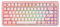 KiiBoom Breeze 75 75% CNC Aluminium und Acryl Wireless Gaming Tastatur, Dichtung mechanische Tastatur, BT5.0/2.4GHz/USB-C Wired RGB Creamy Keyboard, mit 8000mAh Batterie für Win/Mac (Rosa)