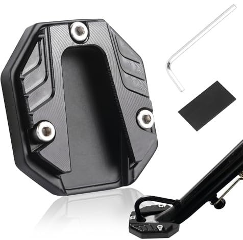 Motorrad Ständer Fuß Universal Motorrad Halterung CNC Aluminium Seitenverlängerung Vergrößern Ständer Verlängerung Pad Motorrad