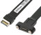 NFHK USB 3.2 20Pin Type-E IDC Front Panel Header to USB-C Type-C Female Extension Cable 20Gbps with Panel Mount Screw