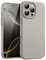 JETech Coque Silicone Liquide pour iPhone 16 Pro Max 6,9 Pouces, Étui de Protection Intégrale Soyeuse et Douce au Toucher, Housse Anti-Rayures avec Doublure en Microfibre (Titane Naturel)