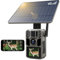 FKPCAM 4G LTE Wildkamera mit SIM Karte Solar, 4K/48MP Video Wildtierkamera mit Handyübertragung APP, 7500mAh Akku, Live-Ansicht, 64GB Speicherkarte, Bewegungssensor, Nachtsicht, 0.2s Auslöser, IP67