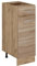 Vicco Küchenunterschrank R-Line, Schubladenschrank für die Küche, Sonoma, 30 cm ohne Arbeitsplatte