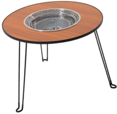 Sharplace Camping-Feuerstelle, Tisch, Barbecue-Grill, tragbar, brennende Feuerstelle, Feuerstelle, Tisch für Teekochen, Reisen