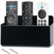 Zglmydrem.yn Remote Control Holder, Wall TV Remote Holder, 3 Slot Self Adhesive Marker Holder, Wall Pen Holder Stroage for Home Office School (Black)