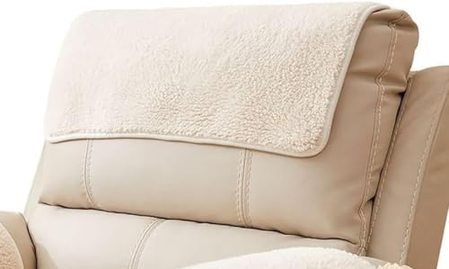 Armlehnenschoner beige armlehnenbezüge kopfschutz für sofa couch überzug l form armbezug, sesselbezüge für ohrensessel kopfstützenschutz armlehnen organizer arm bezug armrest cover 01(1947,Headrest 1