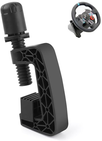 1 Pcs Steering Wheel Fixing Clamp for Logitech G25 G27 G29 G920 G923, Replacement Clamp Screw Bolt for Driving Force GT Racing Wheels, Compatible Steering Wheel Clamp for Easy Installation (Black)