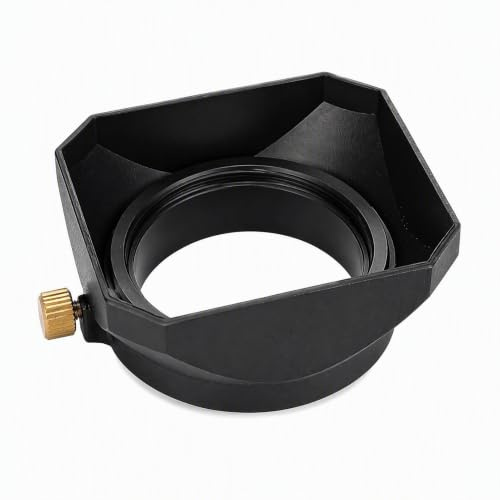 Eminchu 46mm Black Rectangular Lens Hood Shade for DV Camcorder Video | Protect Your Lenses From Stray Light,High Impact Plastic,for Improved Contrast, for Camera Lens Filter Digital Drum Thread