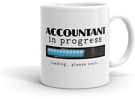 Lplpol Tasse à café humoristique « Accountant in Progress » - 445 ml