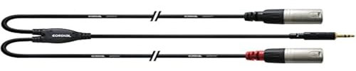 CORDIAL CABLES Câble Y bretelle minijack stéréo/2 XLR mâle longs 3 m CÂBLES BRETELLE Essentials Mini-Jack / XLR
