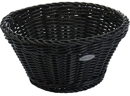 Westmark Mehrzweck-Korb, Geeignet für Hotel und Gastronomie, Rund, Ø ca.18 cm, Höhe: ca. 10 cm, Synthetik Faser, Saleen Edition: Coolorista, Schwarz, 02091019101