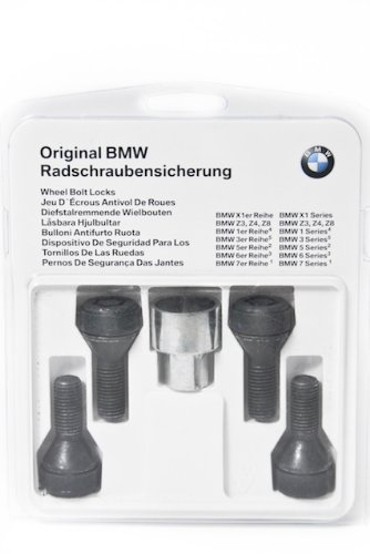 BMW Original Satz Radschraubensicherung M12x1,5 Chrom CR(VI) frei