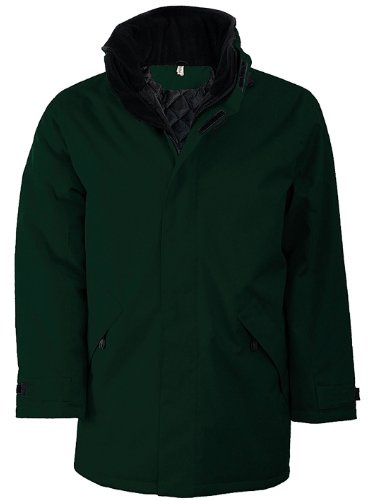 Kariban Mens Parka Performance Jacket (M) (Forest/Black)