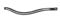 Busse Kandare Glamour, Pony, schwarz/Perlmutt-Lack