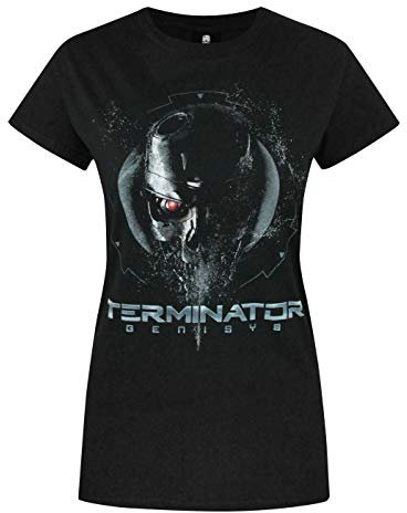 Terminator Genisys Endoskeleton Women's T-Shirt Black