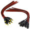 10 pares CCTV cámara de seguridad DC 12 V adaptador de enchufe Pigtail Cable adaptador de alimentación, macho y hembra Conectores para CCTV DVR sistema de vídeo de vigilancia por milapeak (2,1 mm x