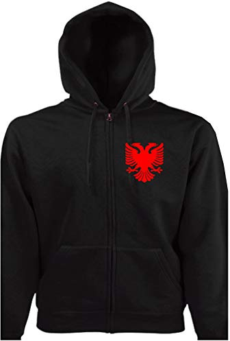 HR-WERBEDESIGN Albanien Jacke Albania Shqipëria Hoodi Pulli Kapuzenpullover Albanien Kosovo Koy