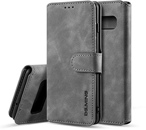 UEEBAI Étui en Cuir PU pour Samsung Galaxy S10 5G, Vintage rétro Premium Wallet Flip Cover TPU Coque intérieure [Fentes pour Cartes] [Fermeture magnétique] Fonction Support Folio Antichoc Protection