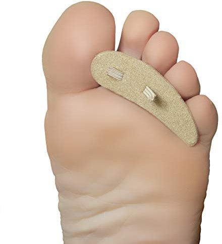Steins Hammer Toe Crest Cushion and Buttress Pad Reduces Pressure from Calluses and Hammer Toes,Large Left, 3 Count