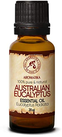 Eukalyptus Radiata - Olio Essenziale di Eucalipto 20ml per Diffusore di Aromi - Umidificatore - Bruciatore - Sauna - Aromaterapia - Yoga