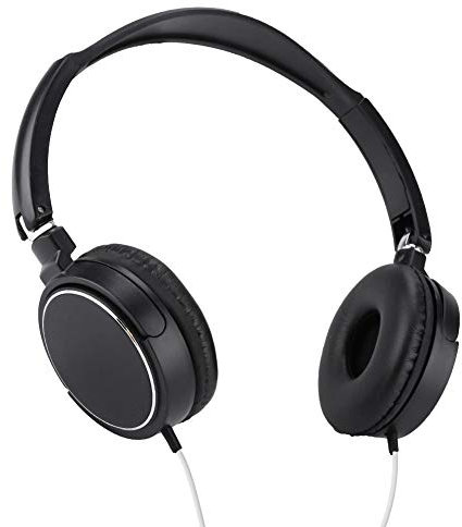 Auriculares Plegables, Auriculares con Cable Compactos Plegables Fácil de Ajustar Soporte TF Card FM Búsqueda Automática de Auriculares Admite Entrada de Línea Externa a Todas las Entradas de Audio