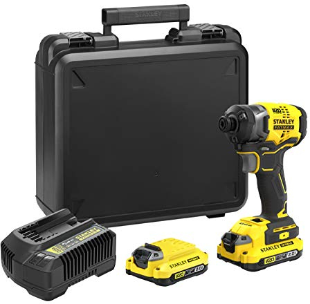 STANLEY FATMAX SFMCF820D2K-QW Avvitatore ad Impulsi, 18 V, Neutro