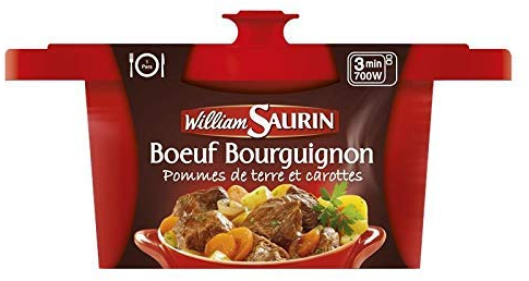 WILLIAM SAURIN - Boeuf Bourguignon Cocotte 400G - Lot De 3 - livraison offerte