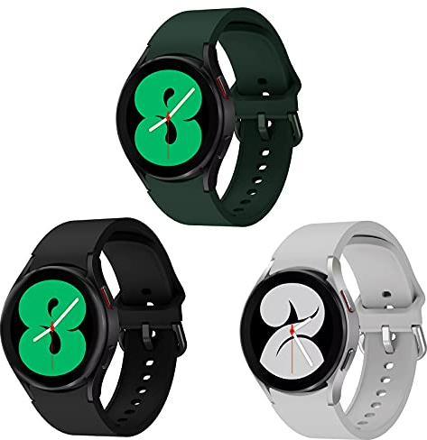 Syxinn Correa de silicona para Samsung Galaxy Watch 4/7/6/5 de 40 mm/42 mm/44 mm/45 mm/46 mm