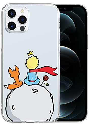 Yoedge Cover per Apple iPhone 13 Pro 6,1 pollice, Trasparente Silicone TPU Custodia con Disegni Classic [The Little Prince] Ultra Slim Antiurto Bumper Protective Case per iPhone 13 Pro - Volpe