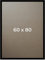 MuchoWow Bilderrahmen 60x80 cm Schwarz - Fotorahmen Kunststoff - Bilder Rahmen Photo Frame - Bilderrahmen ohne Passepartout - Bilderrahmen Poster - Fotoleiste - Posterrahmen - Picture Frame