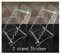 Diffwhy 2 Stück acht Schichten Hochleistungs-Acrylmesser-Messeständer, Taschenmesser Staffelei Halter, Jagd Survival Knife Rack