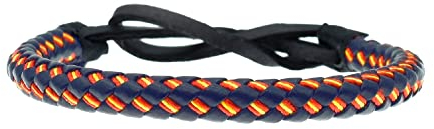 BDM Pulsera de Cuero Bandera de España, Brazalete Trenzado Bandera española, Pulsera Unisex España, Moda Original.