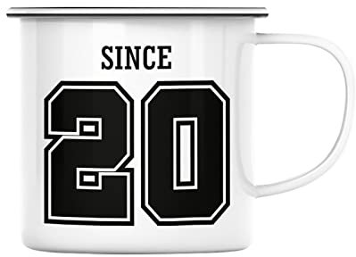 Fabulous Mug en Métal Emaillé Since Année a Personnaliser Personnalisable Anniversaire de Mariage Couple Cadeau Mariage