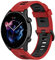 Wownadu 20MM Quick Release Armband Kompatible für Garmin Vivoactive 5/3/3 Music, Venu/Venu 2 Plus, Venu Sq/Sq Music/Sq 2 Music Armbänder Schwarz Rot Sport Band Damen Herren Silikon Ersatzarmband