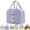 Wylhxyqq Lonchera portátil impermeable, bolsa de almuerzo reutilizable, bolsas de almuerzo aisladas, para mujeres, hombres, niños y estudiantes, viajes, trabajo, picnic, oficina y escuela (coca morada