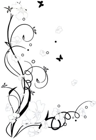 Vine Flower Wall Stickers Removable Vine Wall Decals Vinyl Flower Vines Stickers Living Room Decorative Stickers